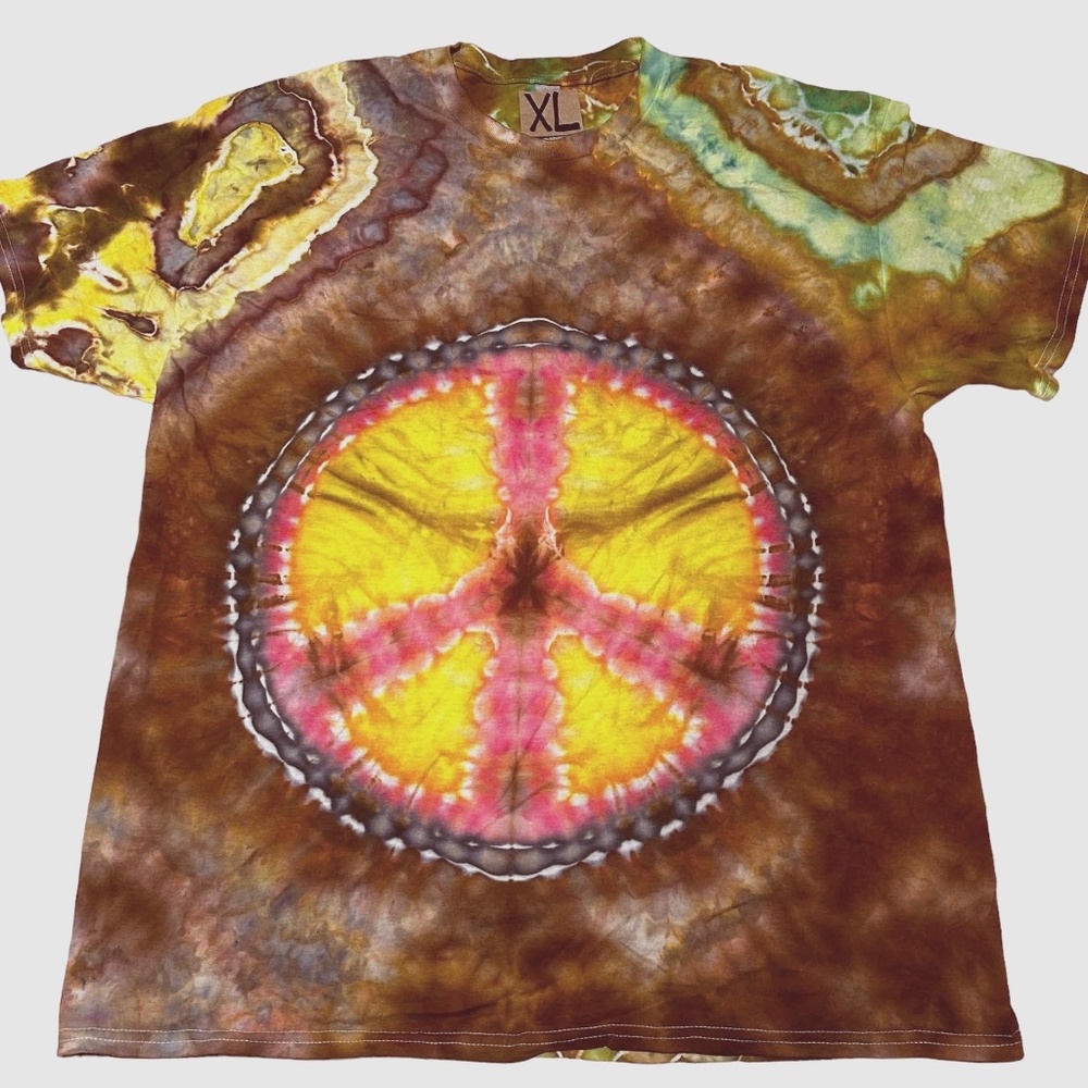 Groovy Hand-Dyed Peace Tie-Dye T-Shirt